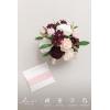 image:imageLings moment Artificial Wedding Flower Bouquets for Bridesmaids Ivory Floral Bouquet Beige Bridal Bouquets for Bridesmaids with Ribbon Ceremony Anniversary7inch DiameterRedmarsala  Blush