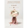 image:imageLings moment Artificial Wedding Flower Bouquets for Bridesmaids Ivory Floral Bouquet Beige Bridal Bouquets for Bridesmaids with Ribbon Ceremony Anniversary7inch DiameterPkdusty Rose  Cream