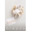image:imageLings moment Artificial Wedding Flower Bouquets for Bridesmaids Ivory Floral Bouquet Beige Bridal Bouquets for Bridesmaids with Ribbon Ceremony Anniversary7inch DiameterBrsand Beige