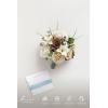 image:imageLings moment Artificial Wedding Flower Bouquets for Bridesmaids Ivory Floral Bouquet Beige Bridal Bouquets for Bridesmaids with Ribbon Ceremony Anniversary7inch DiameterBrnbrown