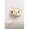 image:imageLings moment Artificial Wedding Flower Bouquets for Bridesmaids Ivory Floral Bouquet Beige Bridal Bouquets for Bridesmaids with Ribbon Ceremony Anniversary7inch DiameterWhtwhite  Beige