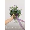 image:imageLings moment Artificial Wedding Flower Bouquets for Bridesmaids Ivory Floral Bouquet Beige Bridal Bouquets for Bridesmaids with Ribbon Ceremony Anniversary7inch DiameterPrpldeep Plum