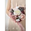 image:imageLings moment Artificial Wedding Flower Bouquets for Bridesmaids Ivory Floral Bouquet Beige Bridal Bouquets for Bridesmaids with Ribbon Ceremony Anniversary7inch DiameterPkdusty Rose  Mauve