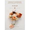 image:imageLings moment Artificial Wedding Flower Bouquets for Bridesmaids Ivory Floral Bouquet Beige Bridal Bouquets for Bridesmaids with Ribbon Ceremony Anniversary7inch DiameterOrrust Boho  Terracotta