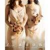 image:imageLings moment Artificial Wedding Flower Bouquets for Bridesmaids Ivory Floral Bouquet Beige Bridal Bouquets for Bridesmaids with Ribbon Ceremony Anniversary7inch DiameterBrgold Sparrow
