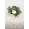 image:imageLings moment Artificial Wedding Flower Bouquets for Bridesmaids Ivory Floral Bouquet Beige Bridal Bouquets for Bridesmaids with Ribbon Ceremony Anniversary7inch DiameterWhtwhite