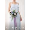 image:imageLings moment Artificial Wedding Flower Bouquets for Bridesmaids Ivory Floral Bouquet Beige Bridal Bouquets for Bridesmaids with Ribbon Ceremony Anniversary7inch DiameterPrpldeep Plum