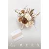 image:imageLings moment Artificial Wedding Flower Bouquets for Bridesmaids Ivory Floral Bouquet Beige Bridal Bouquets for Bridesmaids with Ribbon Ceremony Anniversary7inch DiameterBrtawny Beige