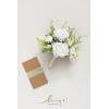 image:imageLings moment Artificial Wedding Flower Bouquets for Bridesmaids Ivory Floral Bouquet Beige Bridal Bouquets for Bridesmaids with Ribbon Ceremony Anniversary7inch DiameterWhtlily of the Valley White