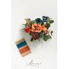 image:imageLings moment Artificial Wedding Flower Bouquets for Bridesmaids Ivory Floral Bouquet Beige Bridal Bouquets for Bridesmaids with Ribbon Ceremony Anniversary7inch DiameterOrorange  Dark Teal