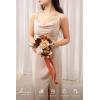 image:imageLings moment Artificial Wedding Flower Bouquets for Bridesmaids Ivory Floral Bouquet Beige Bridal Bouquets for Bridesmaids with Ribbon Ceremony Anniversary7inch DiameterOrgradual Terracotta