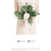 image:imageLings moment Artificial Wedding Flower Bouquets for Bridesmaids Ivory Floral Bouquet Beige Bridal Bouquets for Bridesmaids with Ribbon Ceremony Anniversary7inch DiameterWhtwhite