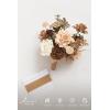 image:imageLings moment Artificial Wedding Flower Bouquets for Bridesmaids Ivory Floral Bouquet Beige Bridal Bouquets for Bridesmaids with Ribbon Ceremony Anniversary7inch DiameterBrgold Sparrow