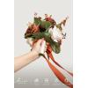 image:imageLings moment Artificial Wedding Flower Bouquets for Bridesmaids Ivory Floral Bouquet Beige Bridal Bouquets for Bridesmaids with Ribbon Ceremony Anniversary7inch DiameterOrgradual Terracotta