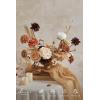 image:imageLings Moment Fake Flowers Box Faux Peony Artificial Dahlia Foam Roses Silk Carnation for Centerpiece Bouquet Wedding Floral Arrangement Bridal Shower Party Earth Brown amp Butter Yellow Deluxe ComboBegboho  Sepia
