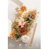 image:imageLings Moment Fake Flowers Box Faux Peony Artificial Dahlia Foam Roses Silk Carnation for Centerpiece Bouquet Wedding Floral Arrangement Bridal Shower Party Earth Brown amp Butter Yellow Deluxe ComboOrapricot  Peach