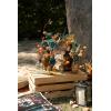image:imageLings Moment Fake Flowers Box Faux Peony Artificial Dahlia Foam Roses Silk Carnation for Centerpiece Bouquet Wedding Floral Arrangement Bridal Shower Party Earth Brown amp Butter Yellow Deluxe ComboOrteal  Burnt Orange