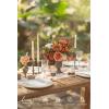 image:imageLings Moment Fake Flowers Box Faux Peony Artificial Dahlia Foam Roses Silk Carnation for Centerpiece Bouquet Wedding Floral Arrangement Bridal Shower Party Earth Brown amp Butter Yellow Deluxe ComboOrorange Sunflower  Burnt Orange