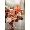 image:imageLings Moment Fake Flowers Box Faux Peony Artificial Dahlia Foam Roses Silk Carnation for Centerpiece Bouquet Wedding Floral Arrangement Bridal Shower Party Earth Brown amp Butter Yellow Deluxe ComboOrorange  Burgundy