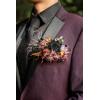image:imageLings Moment Fake Flowers Box Faux Peony Artificial Dahlia Foam Roses Silk Carnation for Centerpiece Bouquet Wedding Floral Arrangement Bridal Shower Party Earth Brown amp Butter Yellow Deluxe ComboBlkblack  Orange  Purple