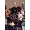 image:imageLings Moment Fake Flowers Box Faux Peony Artificial Dahlia Foam Roses Silk Carnation for Centerpiece Bouquet Wedding Floral Arrangement Bridal Shower Party Earth Brown amp Butter Yellow Deluxe ComboBlkblack  Orange  Purple