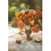 image:imageLings Moment Fake Flowers Box Faux Peony Artificial Dahlia Foam Roses Silk Carnation for Centerpiece Bouquet Wedding Floral Arrangement Bridal Shower Party Earth Brown amp Butter Yellow Deluxe ComboOrorange Sunflower  Burnt Orange