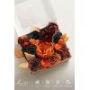 image:imageLings Moment Fake Flowers Box Faux Peony Artificial Dahlia Foam Roses Silk Carnation for Centerpiece Bouquet Wedding Floral Arrangement Bridal Shower Party Earth Brown amp Butter Yellow Deluxe ComboBlkblack  Orange