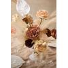 image:imageLings Moment Fake Flowers Box Faux Peony Artificial Dahlia Foam Roses Silk Carnation for Centerpiece Bouquet Wedding Floral Arrangement Bridal Shower Party Earth Brown amp Butter Yellow Deluxe ComboBegboho  Sepia