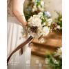 image:imageLings Moment Fake Flowers Box Faux Peony Artificial Dahlia Foam Roses Silk Carnation for Centerpiece Bouquet Wedding Floral Arrangement Bridal Shower Party Earth Brown amp Butter Yellow Deluxe ComboBegtawny Beige  Earth Brown