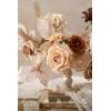image:imageLings Moment Fake Flowers Box Faux Peony Artificial Dahlia Foam Roses Silk Carnation for Centerpiece Bouquet Wedding Floral Arrangement Bridal Shower Party Earth Brown amp Butter Yellow Deluxe ComboBegboho  Sepia