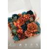 image:imageLings Moment Fake Flowers Box Faux Peony Artificial Dahlia Foam Roses Silk Carnation for Centerpiece Bouquet Wedding Floral Arrangement Bridal Shower Party Earth Brown amp Butter Yellow Deluxe ComboOrteal  Burnt Orange