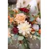 image:imageLings Moment Fake Flowers Box Faux Peony Artificial Dahlia Foam Roses Silk Carnation for Centerpiece Bouquet Wedding Floral Arrangement Bridal Shower Party Earth Brown amp Butter Yellow Deluxe ComboOrdusty Rose  Orange