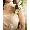 image:imageLings Moment Fake Flowers Box Faux Peony Artificial Dahlia Foam Roses Silk Carnation for Centerpiece Bouquet Wedding Floral Arrangement Bridal Shower Party Earth Brown amp Butter Yellow Deluxe ComboBegtawny Beige  Earth Brown