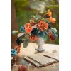 image:imageLings Moment Fake Flowers Box Faux Peony Artificial Dahlia Foam Roses Silk Carnation for Centerpiece Bouquet Wedding Floral Arrangement Bridal Shower Party Earth Brown amp Butter Yellow Deluxe ComboOrteal  Burnt Orange