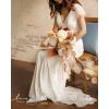 image:imageLings Moment Fake Flowers Box Faux Peony Artificial Dahlia Foam Roses Silk Carnation for Centerpiece Bouquet Wedding Floral Arrangement Bridal Shower Party Earth Brown amp Butter Yellow Deluxe ComboBegboho  Sepia