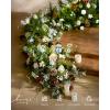 image:imageLings Moment Fake Flowers Box Faux Peony Artificial Dahlia Foam Roses Silk Carnation for Centerpiece Bouquet Wedding Floral Arrangement Bridal Shower Party Earth Brown amp Butter Yellow Deluxe ComboBegtawny Beige  Earth Brown