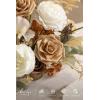 image:imageLings Moment Fake Flowers Box Faux Peony Artificial Dahlia Foam Roses Silk Carnation for Centerpiece Bouquet Wedding Floral Arrangement Bridal Shower Party Earth Brown amp Butter Yellow Deluxe ComboBegearth Brown  Tawny Beige
