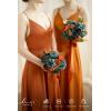 image:imageLings Moment Fake Flowers Box Faux Peony Artificial Dahlia Foam Roses Silk Carnation for Centerpiece Bouquet Wedding Floral Arrangement Bridal Shower Party Earth Brown amp Butter Yellow Deluxe ComboOrteal  Orange