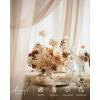 image:imageLings Moment Fake Flowers Box Faux Peony Artificial Dahlia Foam Roses Silk Carnation for Centerpiece Bouquet Wedding Floral Arrangement Bridal Shower Party Earth Brown amp Butter Yellow Deluxe ComboBegtawny Beige