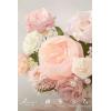 image:imageLings moment Fake Flowers Box Faux Artificial Sweet Peas Foam Roses Silk Carnations for Centerpieces Bouquet Wedding Floral Arrangements Bridal Shower Party Dusty Rose amp Sand Beige Deluxe ComboPkpink  Cream