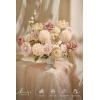 image:imageLings moment Fake Flowers Box Faux Artificial Sweet Peas Foam Roses Silk Carnations for Centerpieces Bouquet Wedding Floral Arrangements Bridal Shower Party Dusty Rose amp Sand Beige Deluxe ComboPkdusty Rose  Cream  Blush