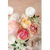 image:imageLings moment Fake Flowers Box Faux Artificial Sweet Peas Foam Roses Silk Carnations for Centerpieces Bouquet Wedding Floral Arrangements Bridal Shower Party Dusty Rose amp Sand Beige Deluxe ComboPkcoral  Ivory