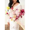 image:imageLings moment Fake Flowers Box Faux Artificial Sweet Peas Foam Roses Silk Carnations for Centerpieces Bouquet Wedding Floral Arrangements Bridal Shower Party Dusty Rose amp Sand Beige Deluxe ComboPkhot Pink  Blush