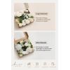 image:imageLings moment Fake Flowers Box Faux Artificial Sweet Peas Foam Roses Silk Carnations for Centerpieces Bouquet Wedding Floral Arrangements Bridal Shower Party Dusty Rose amp Sand Beige Deluxe ComboPkpink  Ivory