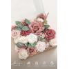 image:imageLings moment Fake Flowers Box Faux Artificial Sweet Peas Foam Roses Silk Carnations for Centerpieces Bouquet Wedding Floral Arrangements Bridal Shower Party Dusty Rose amp Sand Beige Deluxe ComboPkcinnamon Rose  Ivory