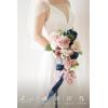 image:imageLings moment Fake Flowers Box Faux Artificial Sweet Peas Foam Roses Silk Carnations for Centerpieces Bouquet Wedding Floral Arrangements Bridal Shower Party Dusty Rose amp Sand Beige Deluxe ComboPkdusty Rose  Navy
