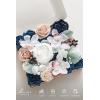 image:imageLings moment Fake Flowers Box Faux Artificial Sweet Peas Foam Roses Silk Carnations for Centerpieces Bouquet Wedding Floral Arrangements Bridal Shower Party Dusty Rose amp Sand Beige Deluxe ComboPkdusty Rose  Navy  White