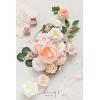 image:imageLings moment Fake Flowers Box Faux Artificial Sweet Peas Foam Roses Silk Carnations for Centerpieces Bouquet Wedding Floral Arrangements Bridal Shower Party Dusty Rose amp Sand Beige Deluxe ComboPkpink  Cream
