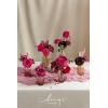 image:imageLings moment Fake Flowers Box Faux Artificial Sweet Peas Foam Roses Silk Carnations for Centerpieces Bouquet Wedding Floral Arrangements Bridal Shower Party Dusty Rose amp Sand Beige Deluxe ComboPkmagenta  Hot Pink