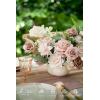 image:imageLings moment Fake Flowers Box Faux Artificial Sweet Peas Foam Roses Silk Carnations for Centerpieces Bouquet Wedding Floral Arrangements Bridal Shower Party Dusty Rose amp Sand Beige Deluxe ComboPkdusty Rose  Cream